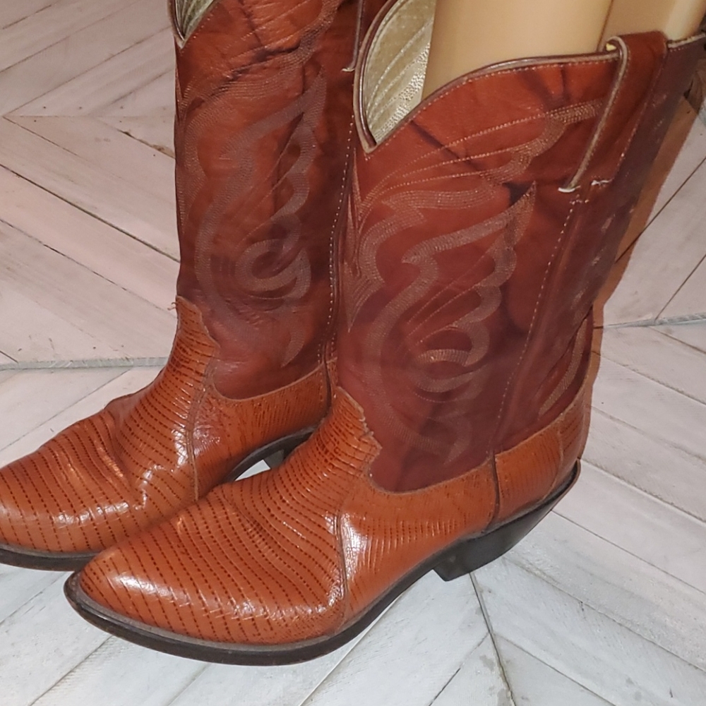 Durango S.8.5 Dark Brown Leather Boots 👢 - Picture 3 of 11